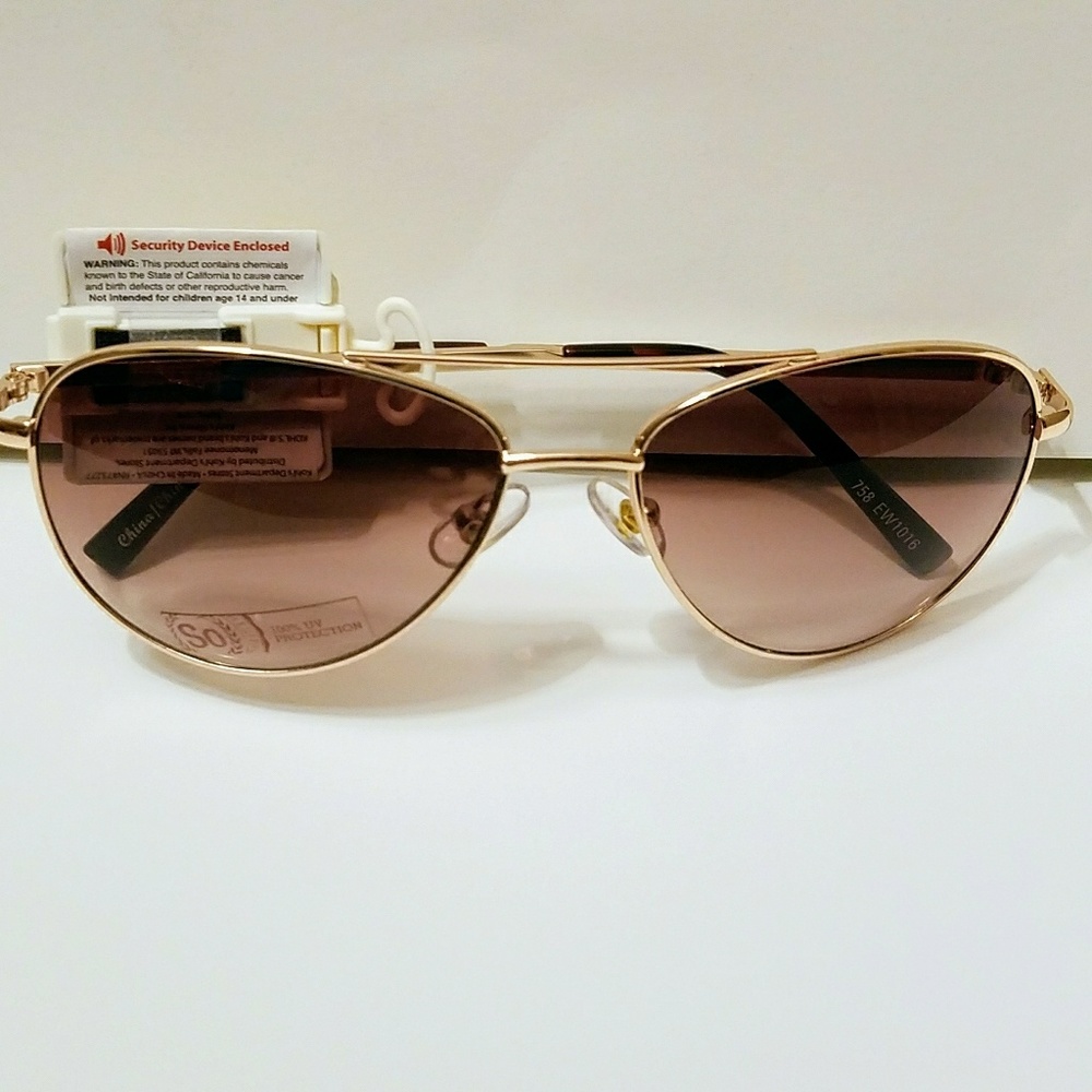 NWT SO Women's Gradient Aviator Sunglasses - Picture 2 of 8
